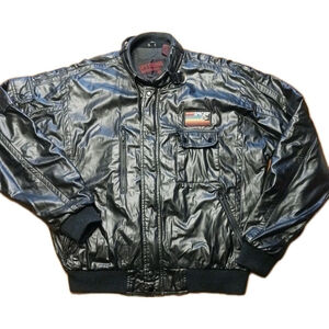 Upstream Racing Division Nylon Jacket Mens Large Insulated Black